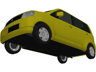 Mitsubishi eK Wagon [Japan] 3D Model preview