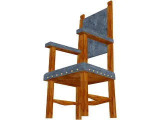 Antique Chair 3D Model preview