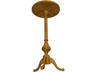 Candle Table 3D Model preview