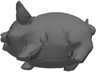 Pig Moneybox 3D Model preview