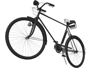 Bicycle JC Higgins 3spd English 3D Model preview