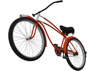 Bicycle JC Higgins Balloon Tire 26inch Boys (1949) 3D Model preview