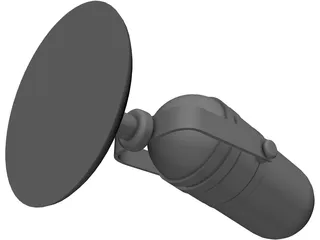 Microphone Announcer 1950 Style 3D Model preview