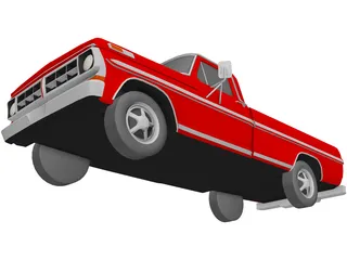 Ford Pickup (1971) 3D Model preview