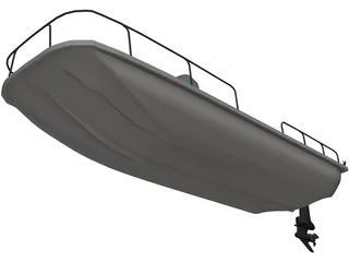 Boston Whaler Boat 3D Model preview