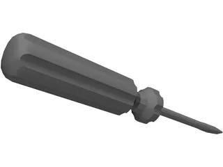 Flathead Screw Driver 3D Model preview