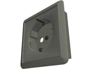 Plug Socket 3D Model preview