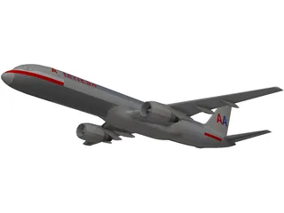 Boeing 757-200 3D Model preview