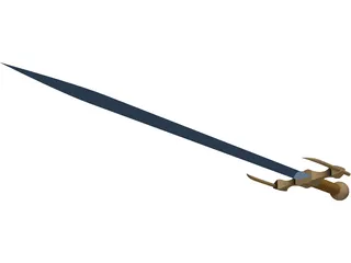 Medieval Sword 3D Model preview