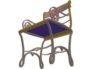 Porch Chair 3D Model preview