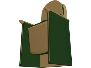 Theater Seat 3D Model preview