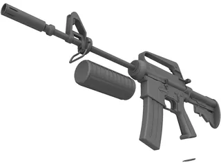 Rifle 3D Model preview