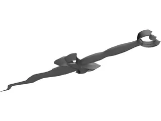 Dagger Flame 3D Model preview