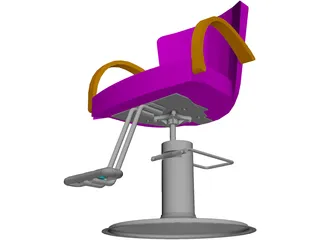 Takara Belmont Liu Hair Styling Chair 3D Model preview