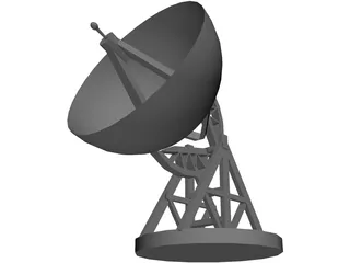 Satellite Dish 3D Model preview