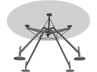 Table Hi-Tech 3D Model preview