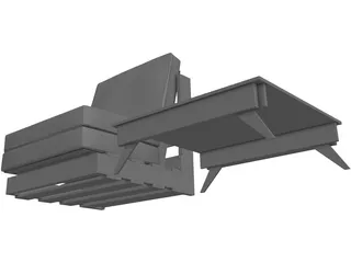 Sofa Outdoor 3D Model preview