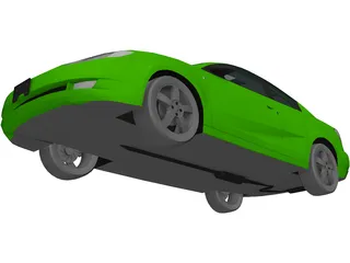 Saturn Ion Quad Coupe (2004) 3D Model preview