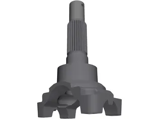 Transmission Yoke - Driveshaft 3D Model preview