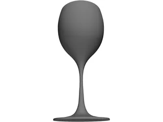 Wine Glass 3D Model preview