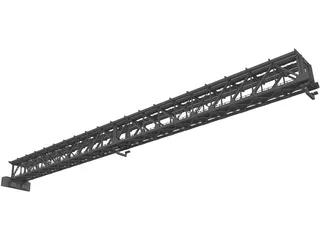Steel Truss Bridge (1908) 3D Model preview