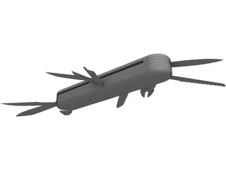 Pocket Knives Multi-Tools 3D Model preview