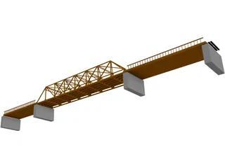 TPG and TRUSS Bridge 3D Model preview