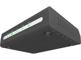D-Link ADSL Router 3D Model preview