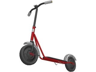 Central Scooter 3D Model preview