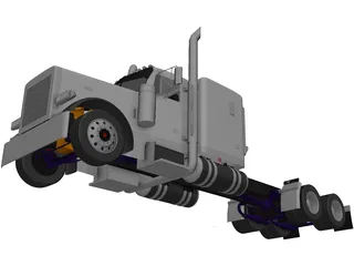 Peterbilt 379 3D Model preview