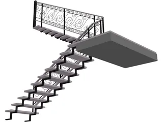 Stair 3D Model preview