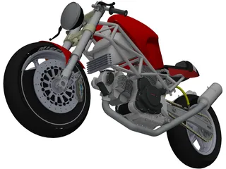 Ducati Monster 3D Model preview