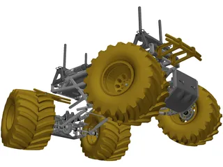 Tamiya TXT-1 RC 1/10 Monster Truck 3D Model preview
