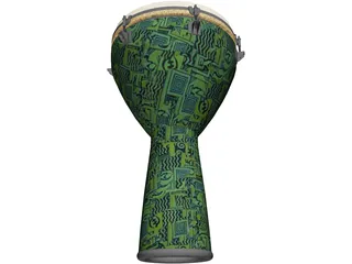 Djembe Remo 3D Model preview
