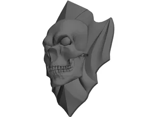 Skull Logo 3D Model preview
