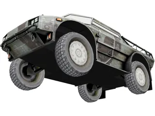 Armored Security Vehicle 3D Model preview