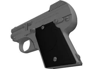 Steyr Pistol 1909 3D Model preview