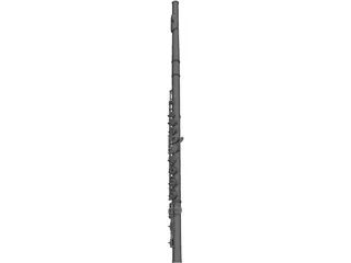 Flute 3D Model preview
