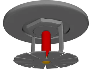 Fire Sprinkler 3D Model preview