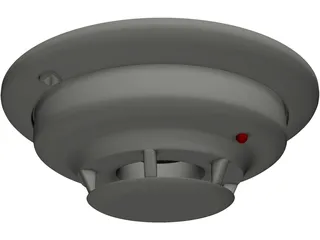Fire Detector 3D Model preview