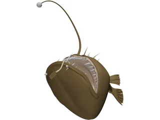 Angler Fish Angus 3D Model preview