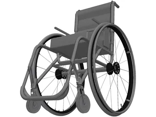 Wheel Chair 3D Model preview