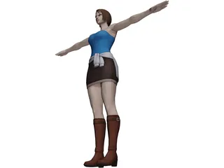 Jill Resident Evil 3 3D Model preview