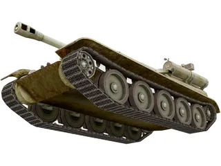 SU-101 UralMash Russian WW2 Tank 3D Model preview