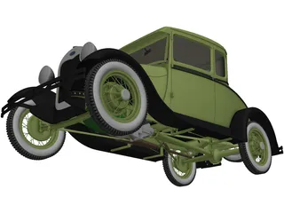Ford Model A (1939) 3D Model preview