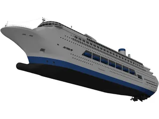 Cruise Ship 3D Model preview