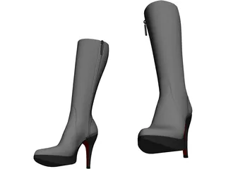 Woman Shoes 3D Model preview