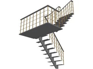 Stair 3D Model preview