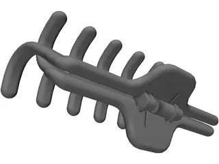 Hairclip 3D Model preview