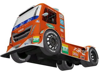 Iveco Stralis Scuderia Iveco 3D Model preview